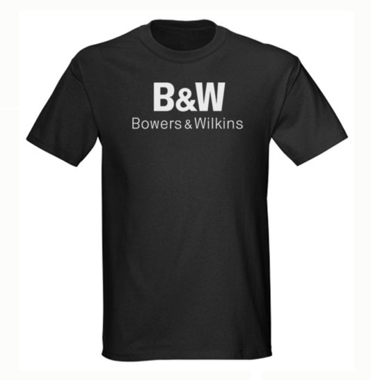 B&W Bowers and Wilkins speakers t-shirt